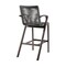 Armen Living Nabila Outdoor Dark Eucalyptus Wood and Gray Rope Counter and Bar height Stool 840254333451 - alternate 4